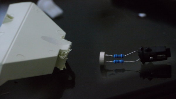 Jam it in with blue tac