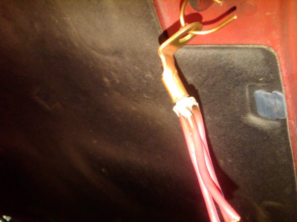 wires stiff and fused together near end