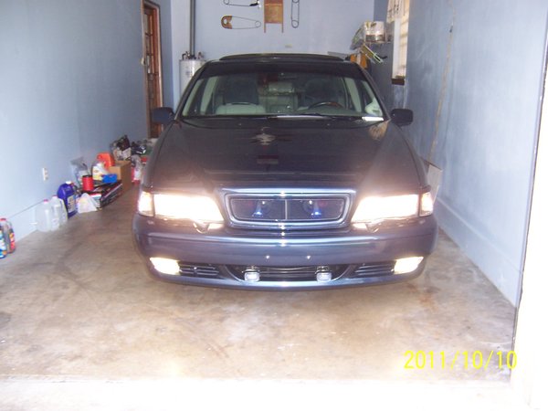 All lights on including Hi-beams