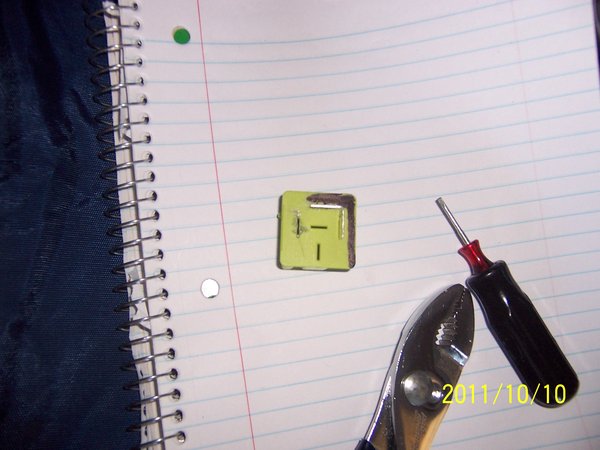 I marked the new location for the connectors with a sharpie. it will be 12 and 9 o'clock when reassembled. Note: Tools used.