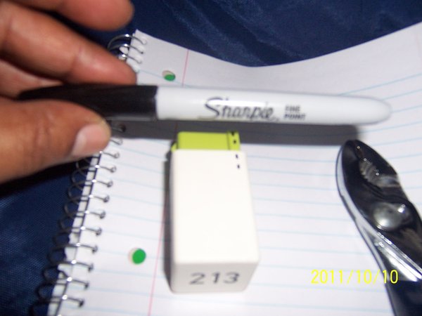 I marked both casing lips for reassembly.