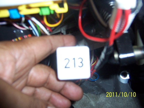 Locate and remove Relay 213 (under dashboard) near firewall, far left.