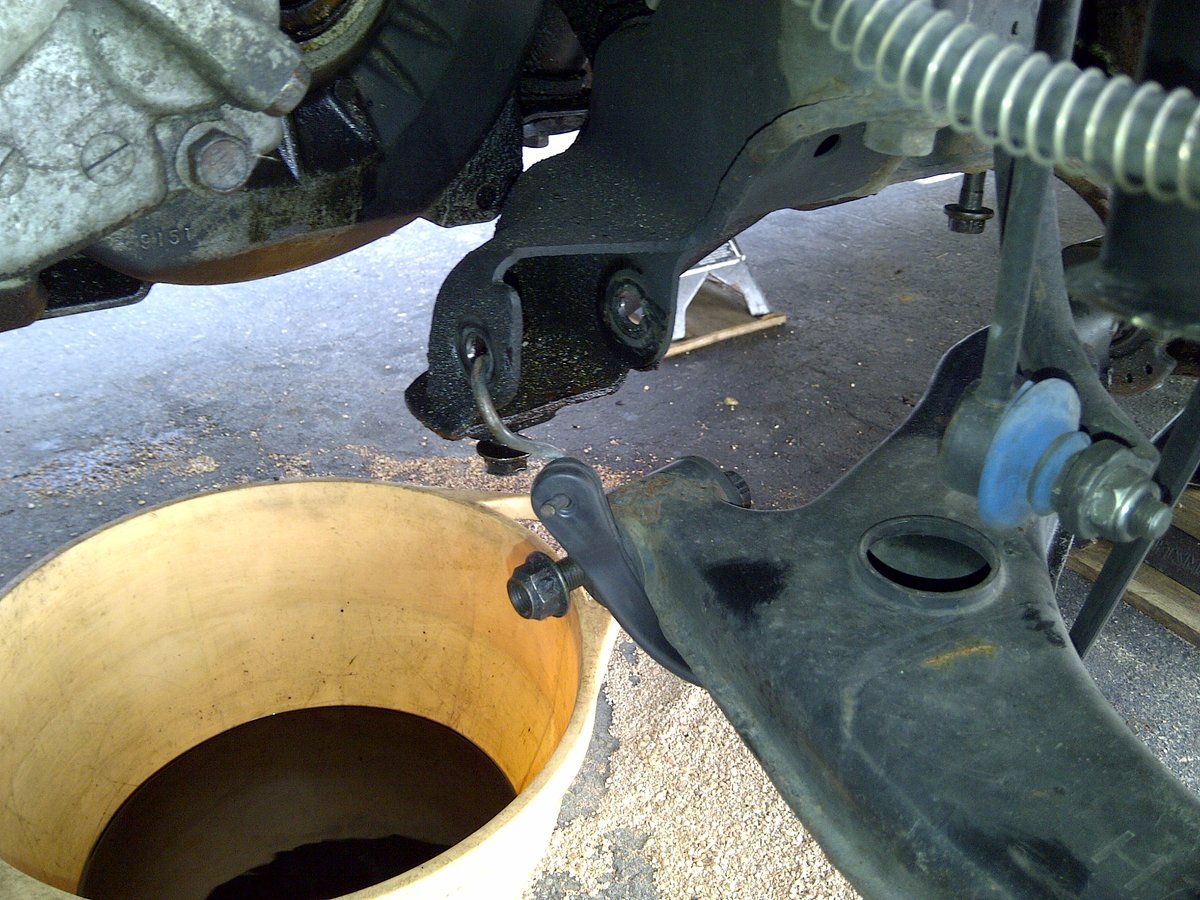 Front control arm bolt.