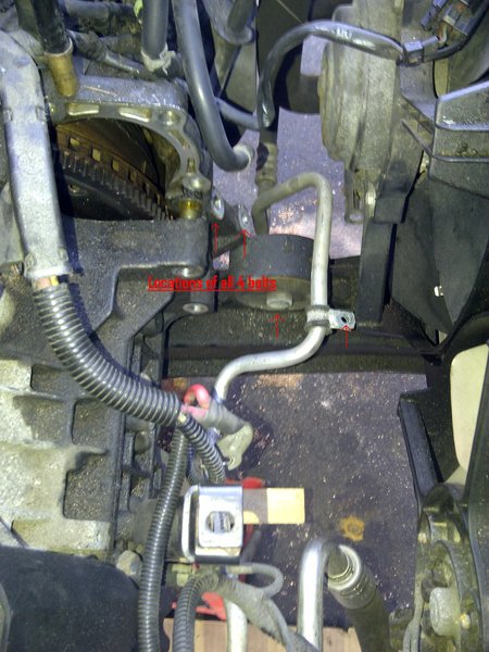 Front engine mount removed.