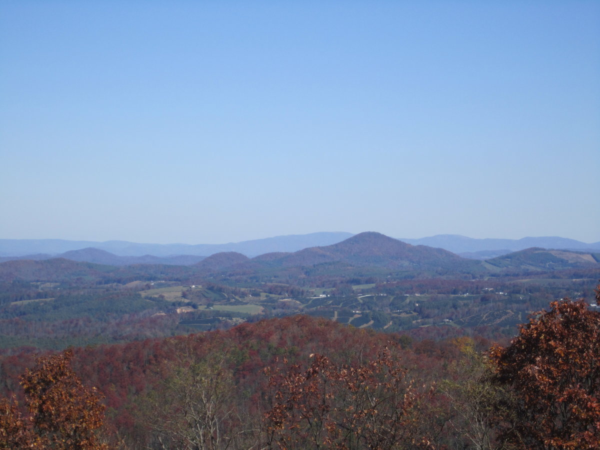 View from our cabin's porch