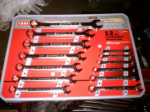 6 point wrenches used when backing up my impact (to avoid rounding out the nut)