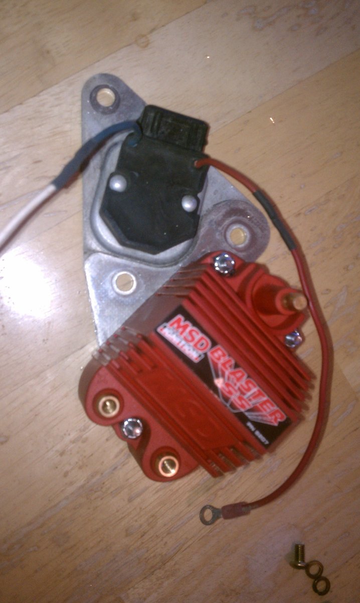 You might recognize the bracket as the bracket for the original coil.