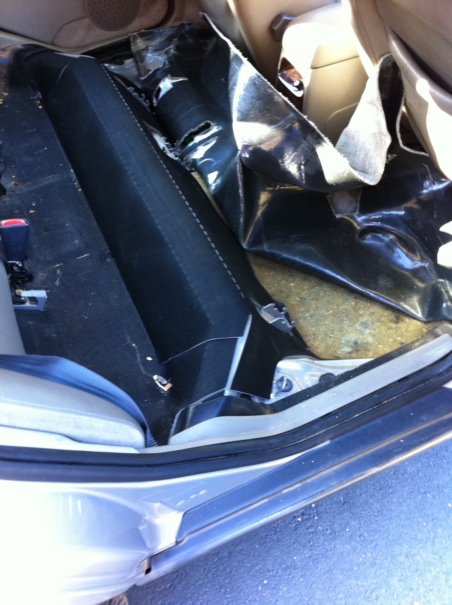 Pull back the carpet and padding