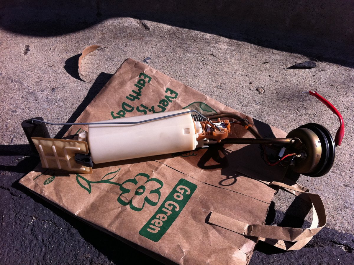 Pump out and ready for dis-assembly