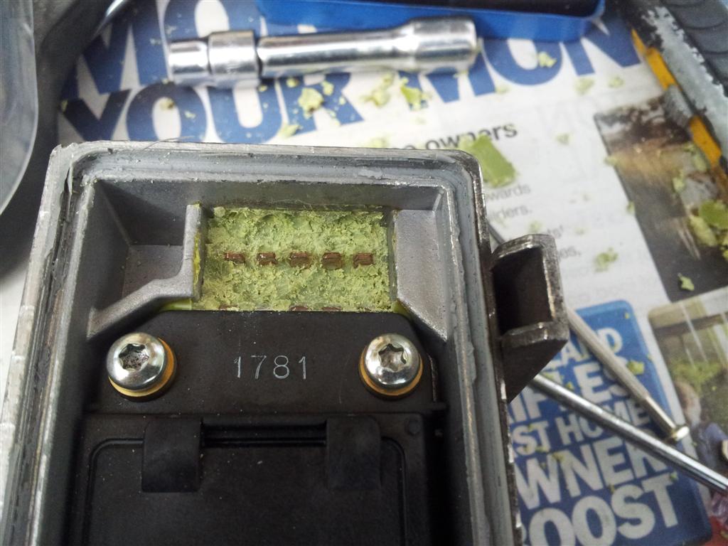 15 minutes into putty removal