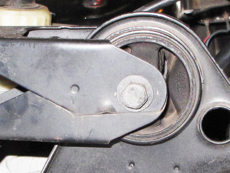 the upper mount bushing from passenger 's...