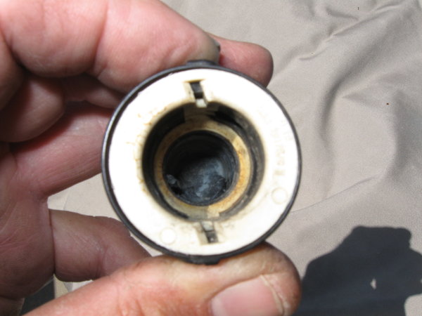 View of lugs after rotating the collar.  the lugs are a part of the collar, so when it moves, they move as well.