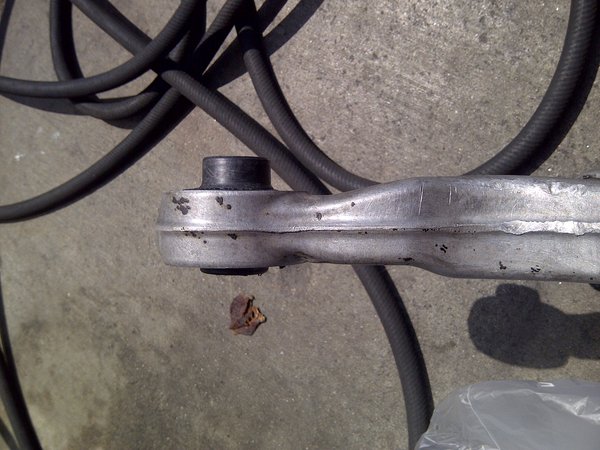 k .. so here is the final result, the higher part of the bushing was pressed from the bottom tapered opening, it will not go in the other entrance, which is sharp and flat, it will crush it if you attempt to press it and will get stuck!!!