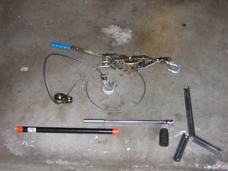 The hard way to remove the crankshaft nut.