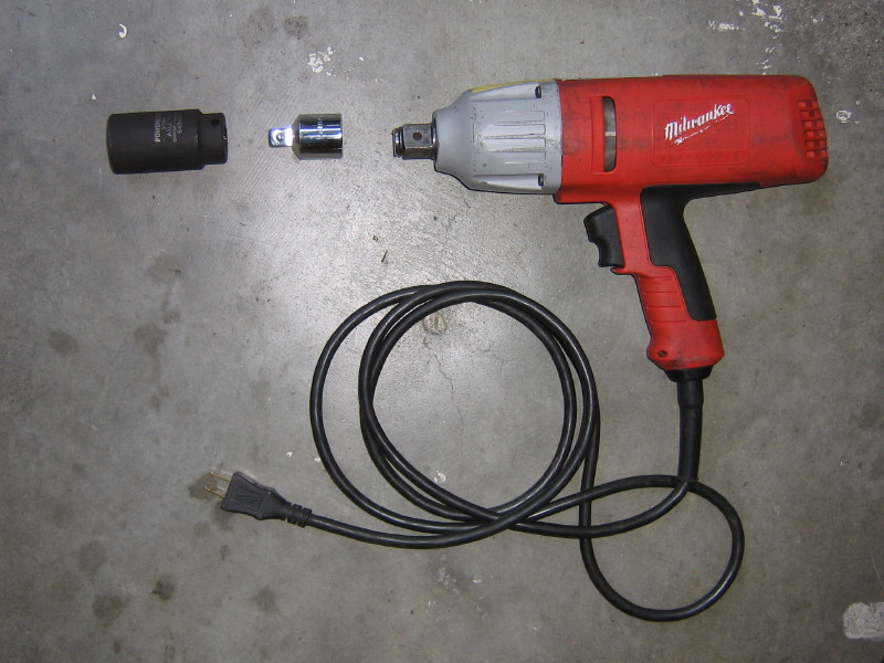 The easy way to remove the crankshaft pulley nut.