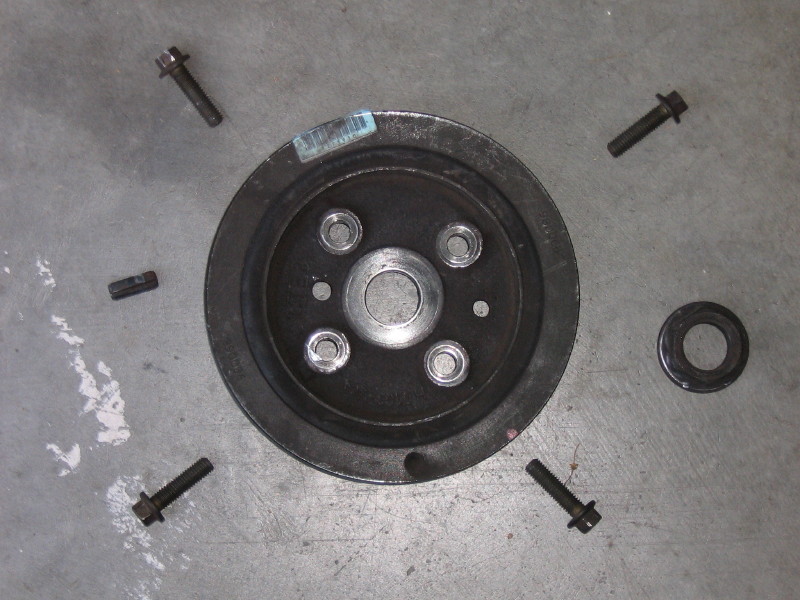 Crankshaft pulley, etc.
