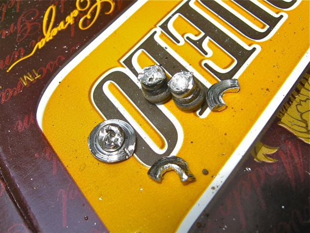 Aluminum rivets with a black coating