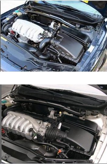 2001 2.9L non-turbo vs. 2003 2.9L non-turbo, intake design changes.