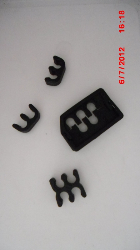 Here are all the plastic guides taken off the spark plug wires.