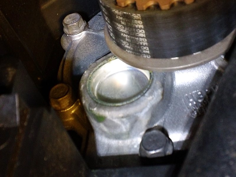 here is a drip forming after it is pressed