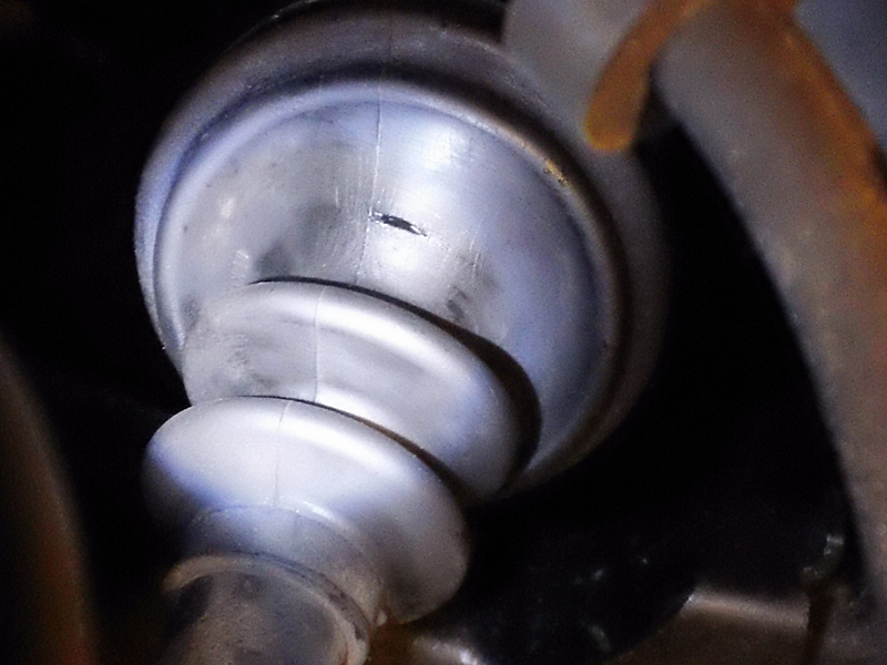 not a big enough slit to offset the pressure inside the boot