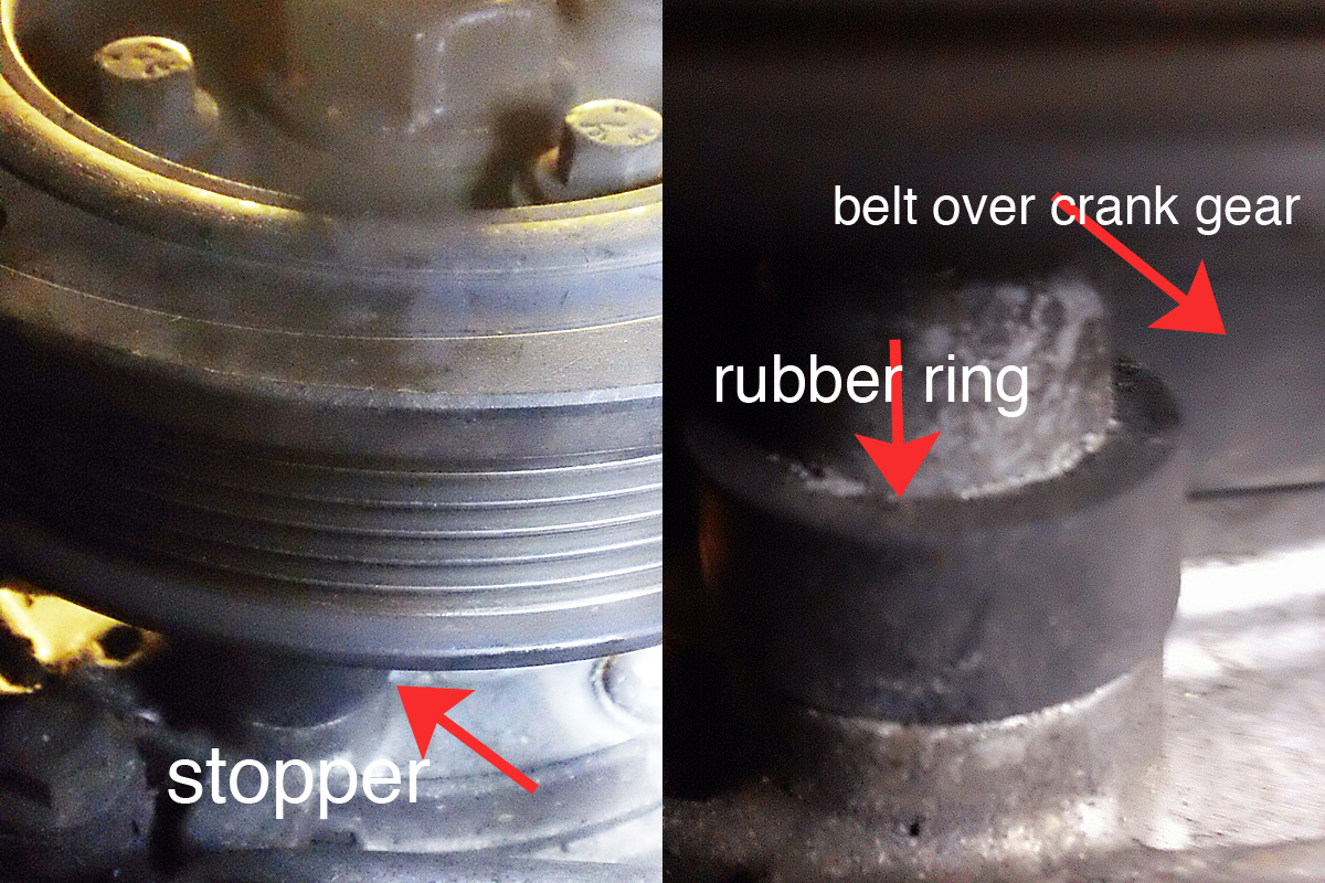 a thumb with black rubber ring...