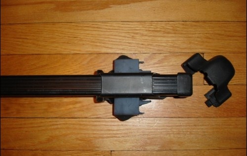 mount viewed from above, with plastic end cap removed