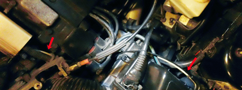 two end of the vacuum line..