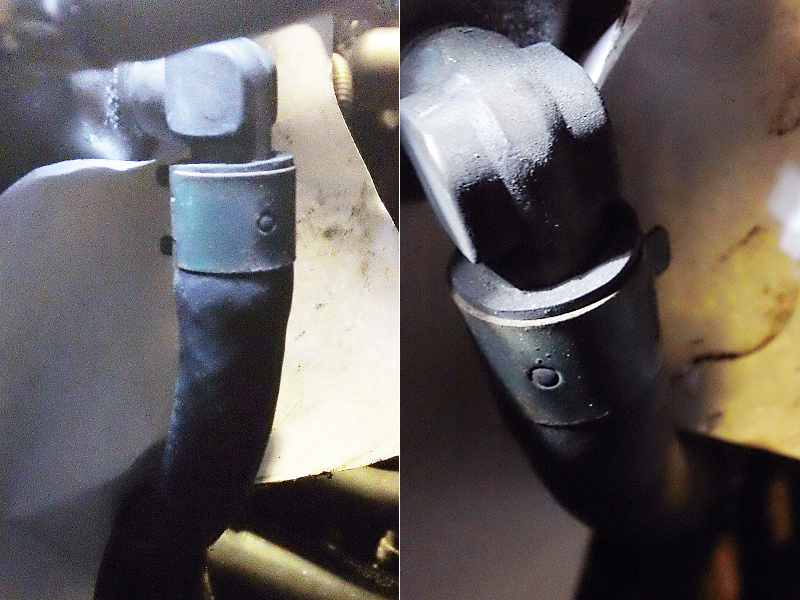 hose on inlet man nipple