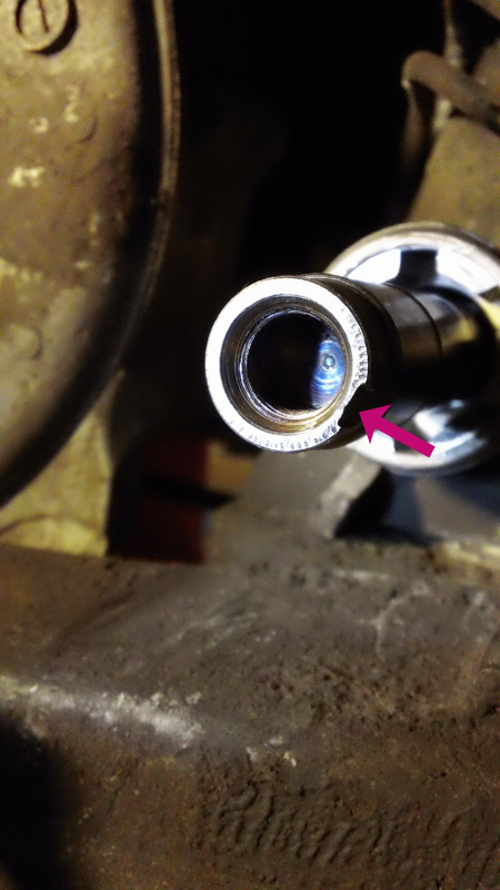 notice a chipped edge