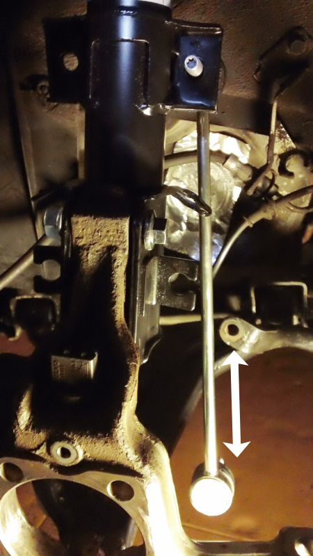 sway bar end link appears longer