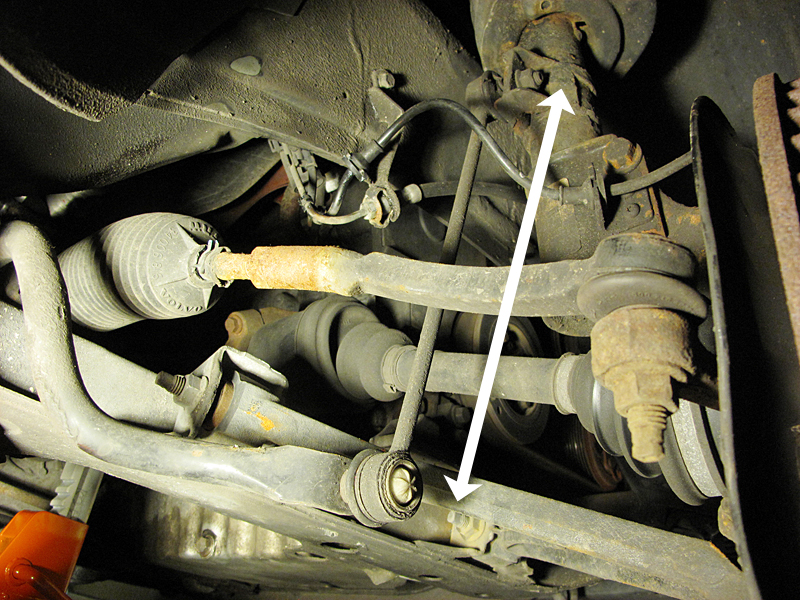 fully stretched over end-link