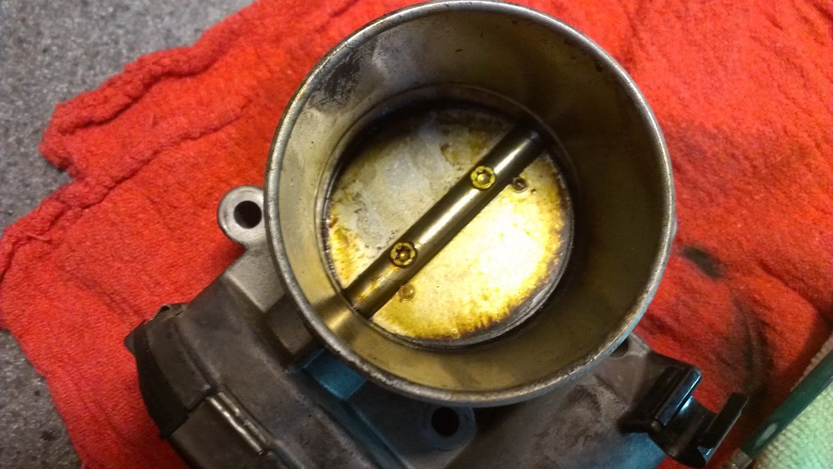 Throttle Body Before Cleaning