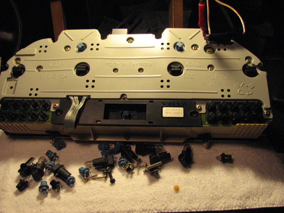 Testing and replacing lamps.