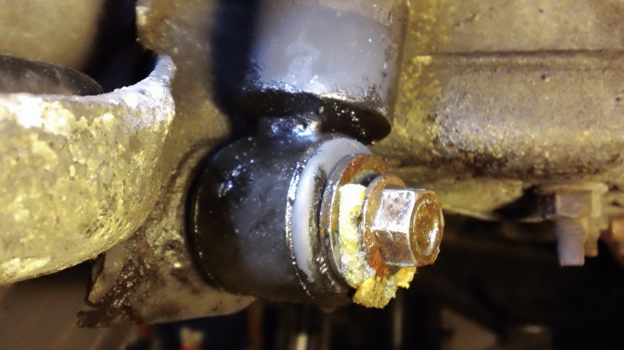 cap nut is turning hard, the acorn broke