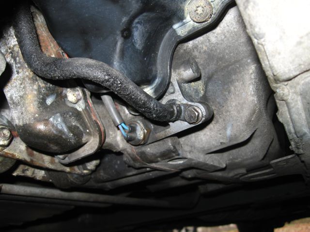 Area around lower tube cleaned up