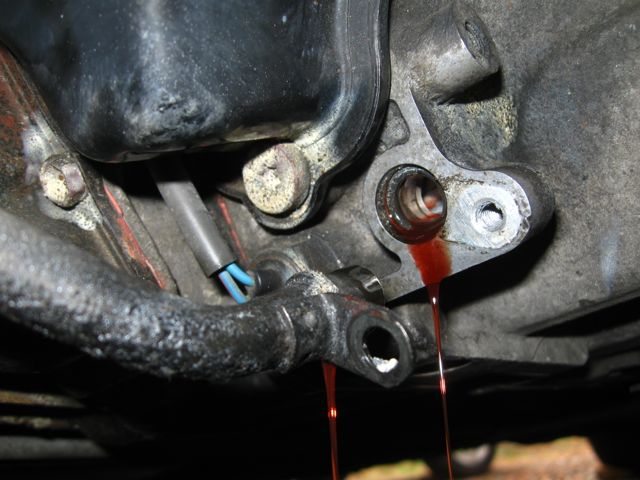 Old O-ring is still captured inside hole -- need to remove!