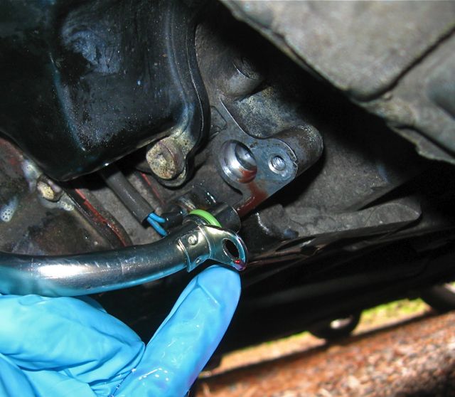 O-ring lubed with fresh ATF