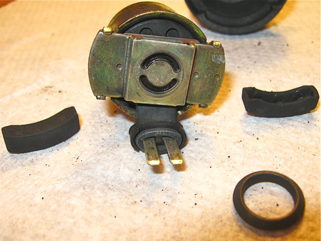 Remove the rubber elbows and oring.