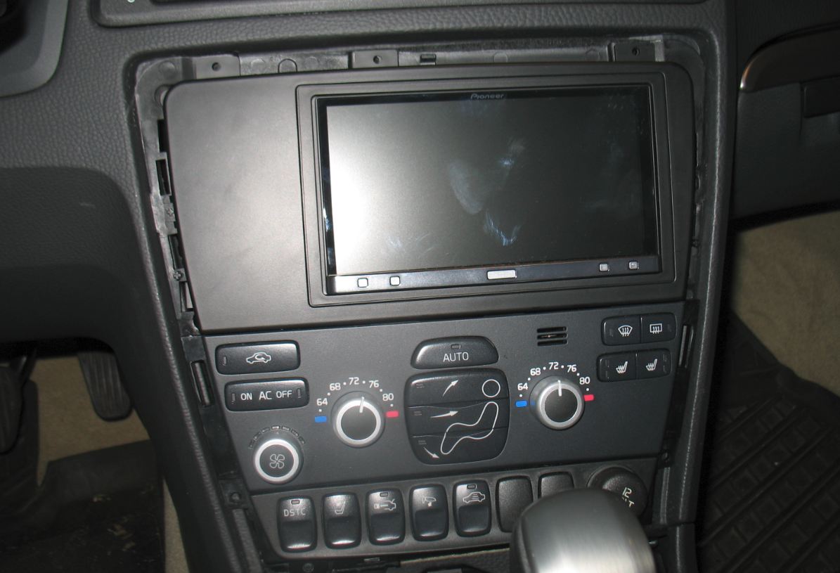 Almost done with the install - yes, those are dirty fingerprints on the screen.