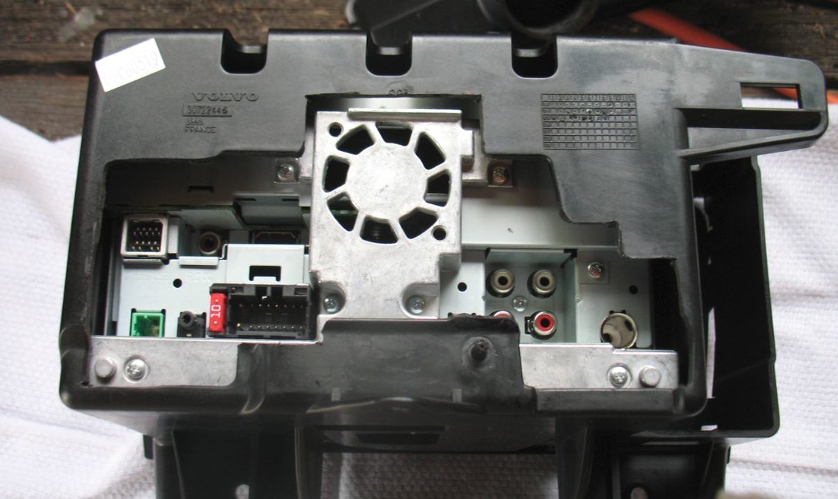 A Dremel made quick work of the bits to be removed from the back of the Volvo bracket