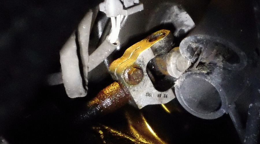 Looking from the wheel well