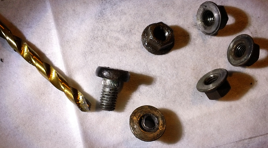 the four bolts need care...