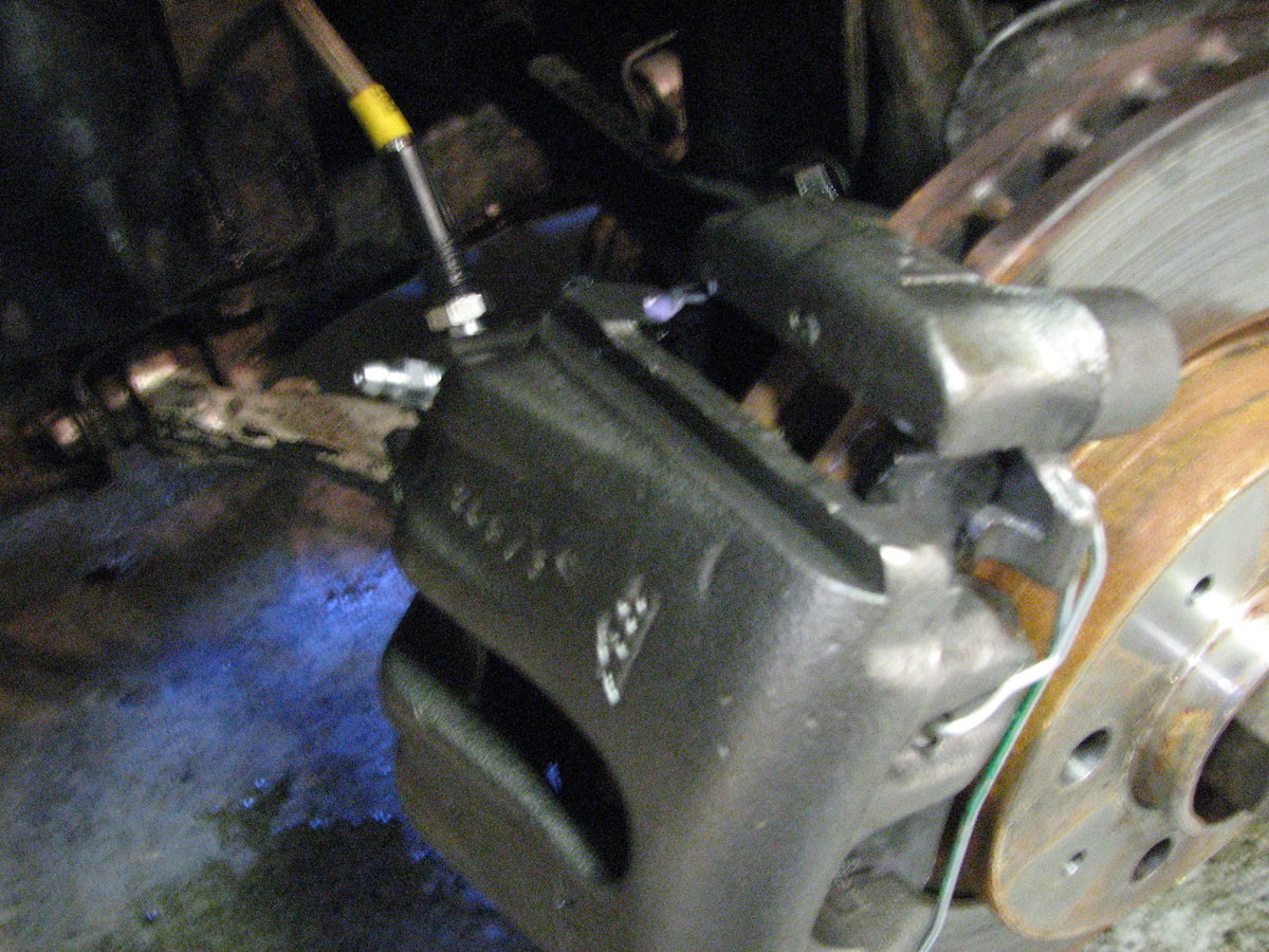 Stainless brake lines.