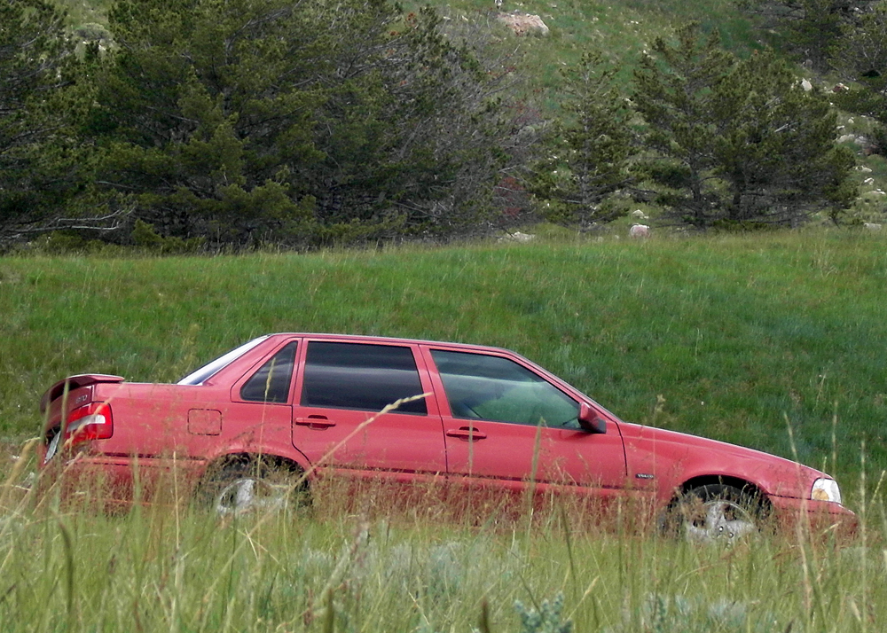 A crop taken from a massive wide angle shot on Chief Joseph Scenic Highway near Cody Wyoming