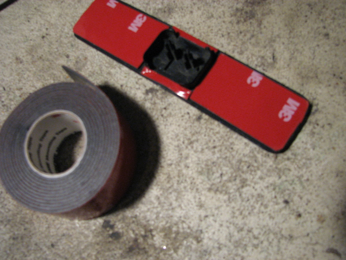 Emblem with 3M molding tape.