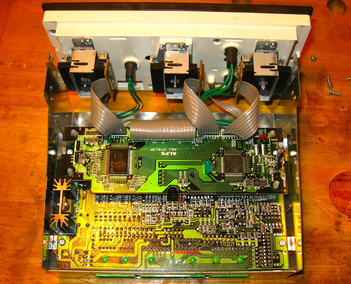 Front panel of the ECC unit seen from inside