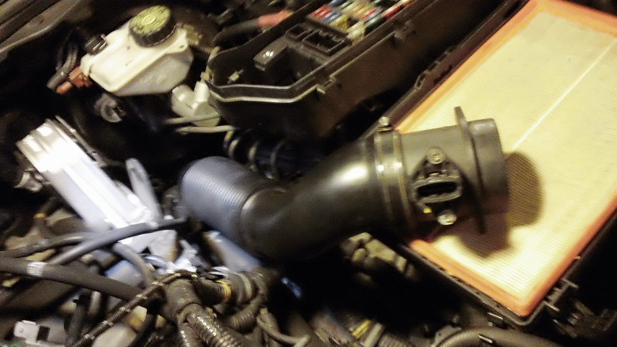 unscrewed air-box at the MAF and removed