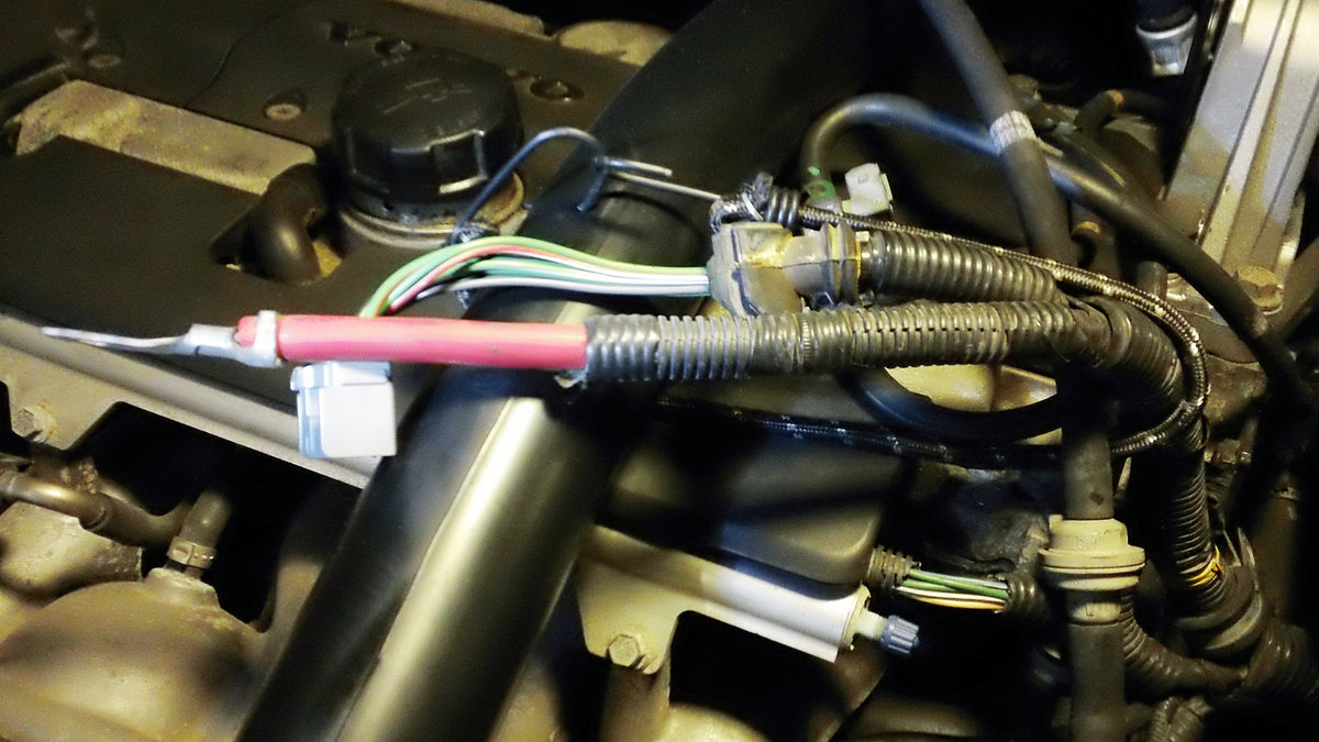 ...put it to the side with bungee cords...