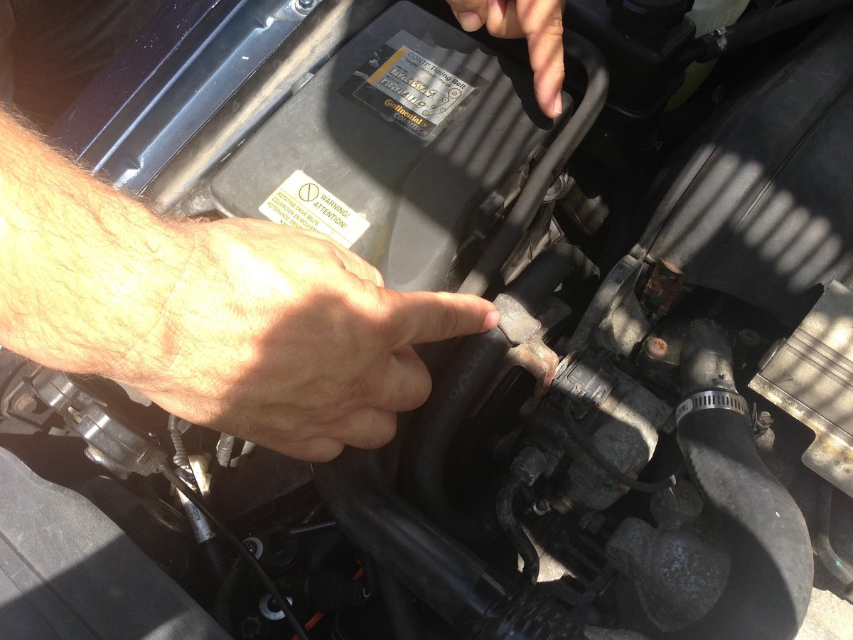 Reclip P/S and coolant hoses